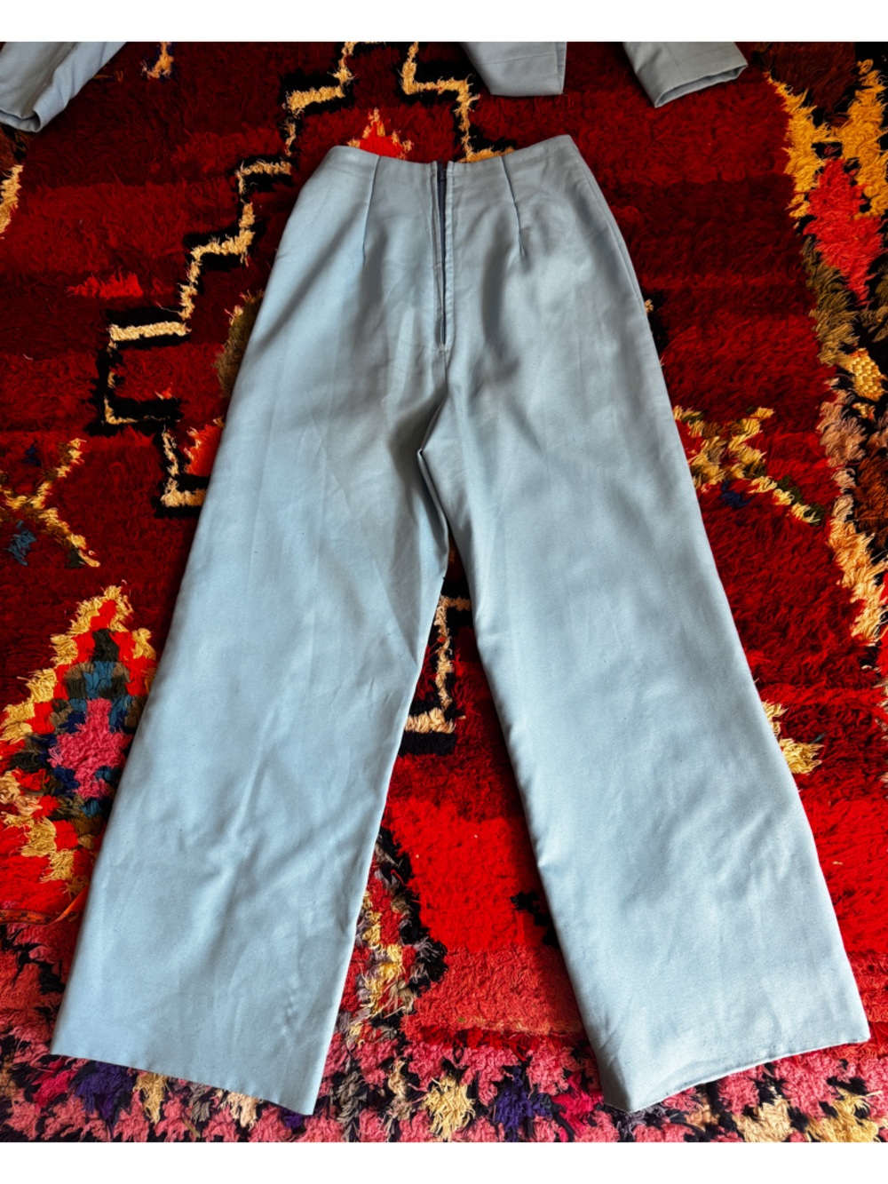 Vintage Silvia's Costume Baby Blue Rhinestone Western Suit Sz XS - Picture 12 of 16